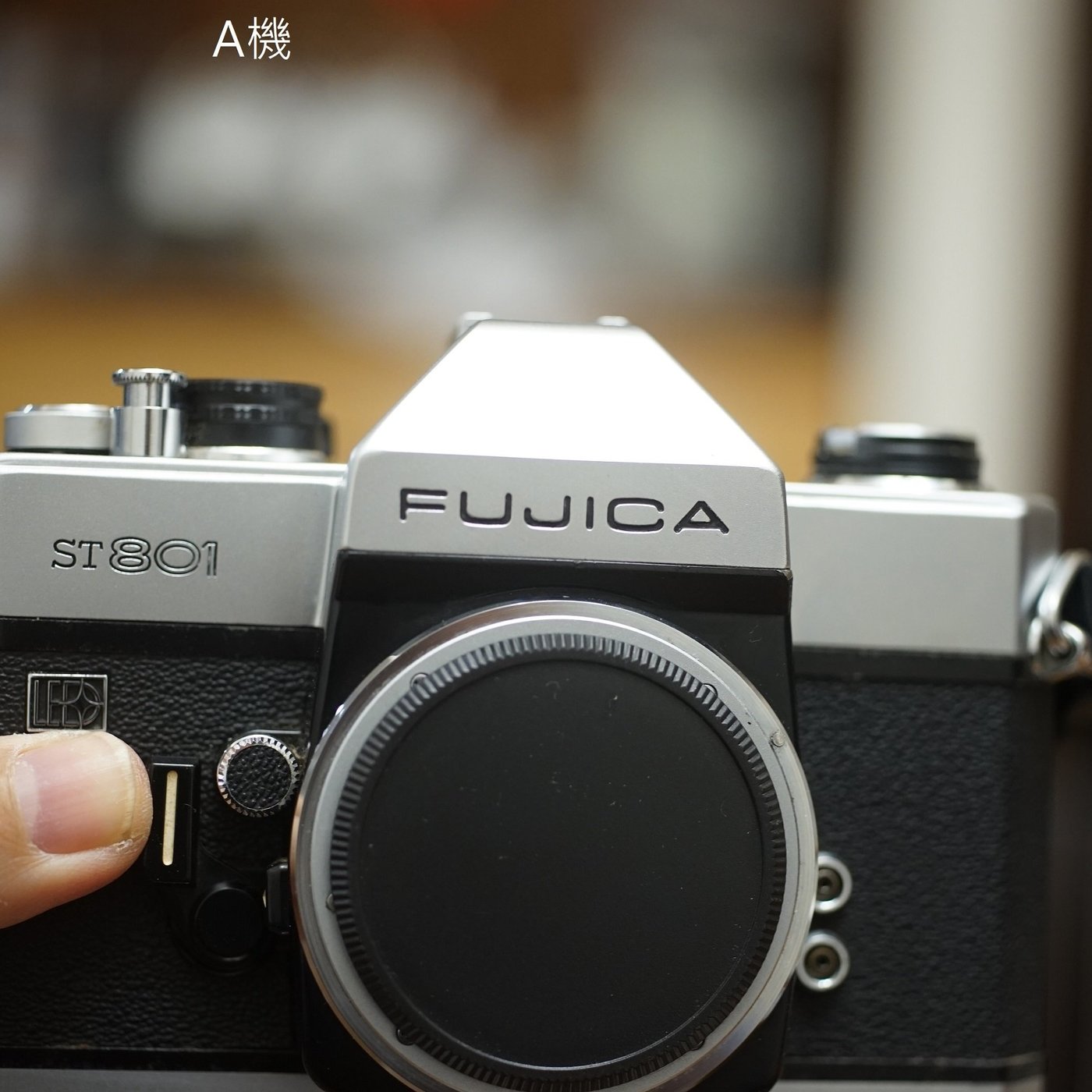 【售】經典M42全機械底片機機皇Fujica ST801銀黑機加購鏡頭55mm