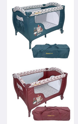 寶貝生活館=新款單層遊戲床 床邊床 嬰兒床附贈外出收納袋 蚊帳 最新7點支撐設計多功能遊戲床