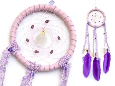 捕夢網 DIY材料包✿淺紫色✿ 『繼承者們款式』聖誕節禮物、情人節禮物、交換禮物、生日禮物、畢業禮物