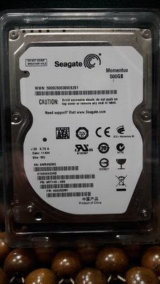 二手良品SEAGATE ST9500423AS 500GB HDD 2.5吋 SATA (含系統)