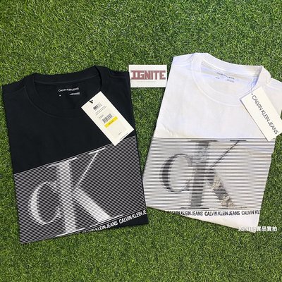 【現貨正品】兩色 Calvin Klein Jeans CK 立體大logo 短Tee T-shirt 短袖 黑色 白色