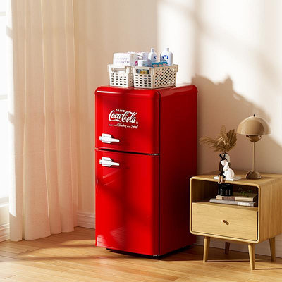 冰箱可口可樂美式復古小冰箱家用小型一級能效辦公室冷藏冷凍電冰箱冰櫃