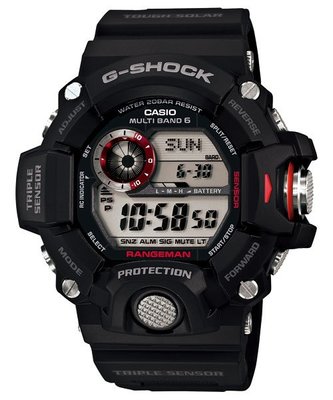 【金台鐘錶】CAISO 卡西歐 G-SHOCK RANGEMAN系列 電波錶 三大感應器 GW-9400-1