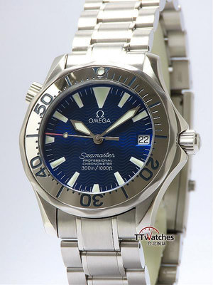 台北腕錶 Omega 歐米茄 Seamaster 海馬 300米 潛水錶 中型  187624