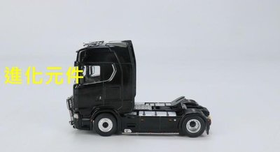 Kengfai其輝 1 64 斯堪尼亞集裝箱運輸拖頭模型Scania V8 730S 黑