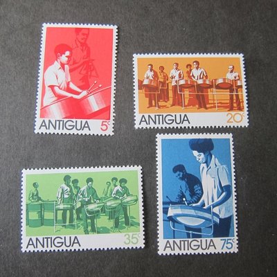 【雲品2】安提瓜Antigua Sc 341-343 Music Set MNH 庫號#B504 50568