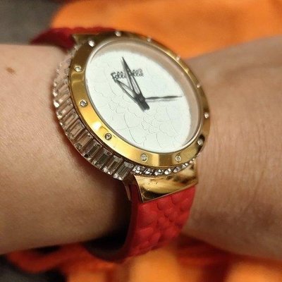降 Folli follie 紅色錶帶水鑽錶 喜歡DITA/JOAN/abito IROO MOMA 0918