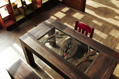 原木工坊~ 原木收納空間配置  室內裝潢免設計費  厚實原木餐桌  也可做工作桌