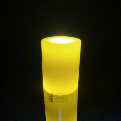 珈瑪-24小時LED蠟燭燈-大型*1粒(USB充電附電源線)-黃色LED純蠟蠟燭防水電子蠟燭燈 佛燈充電式蠟燭充電蠟燭