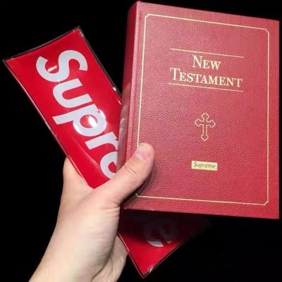 現貨 Supreme New Testament 聖經盒 儲物盒  聖經收納盒