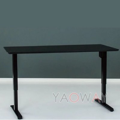 【耀偉】丹麥Conset-501-33 電動升降桌/可加裝活動輪/可對坐-寬82cm黑/白桌腳+桌板86x68cm