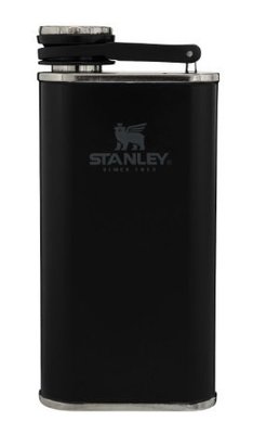 【STANLEY】10-00837 消光黑 經典系列 寬口酒壺 8oz 0.23L 可攜式隨身不鏽鋼水壺