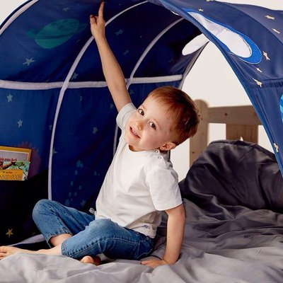 戶外帳篷Bed Canopy Kids Play Tents Twin Sleeping 兒童床上帳~特價
