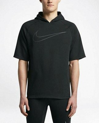 Nike 男連帽短袖上衣 帽T DRI-FIT 845539-010