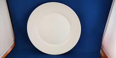 [美]超美的英國百年名瓷WEDGWOOD同廠製造純白色骨瓷晚餐盤