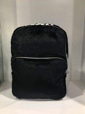 實體店面 後背包 Classic Backpack 愛迪達 流行時尚 絨毛 人造毛料 穿搭 黑 白(DH4373)原價3290特價2600