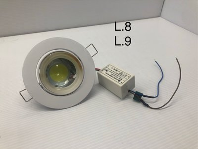 L9.COB LED崁燈 3W 白光