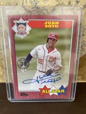 (記得小舖)MLB 華盛頓國民 Juan Soto 2022 Topps Series 2 親筆簽名卡 限量10張 值得
