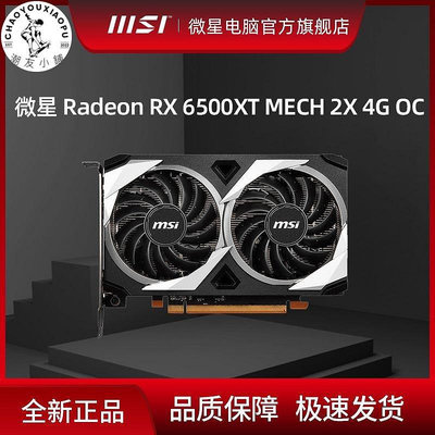 【精選好物】微星 Radeon RX6500XT MECH 2X 4G OC電競游戲電腦顯卡