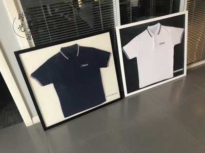 現貨熱銷-球衣裝裱相框掛墻nba籃球足球網球衣服T恤衣裱框紀念收藏展示框架