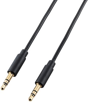 平廣 Elecom DH-MMCN15 音源線 喇叭線 黑色 1.5m 公對公 3.5mm接頭 線材 線 日本