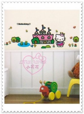 ♥小花花日本精品♥ Hello Kitty 城堡公主造型萬用兒童遊戲房裝飾壁貼 牆壁貼紙33011301