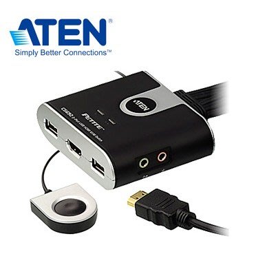 ~協明~ ATEN 2埠USB HDMI KVM多電腦切換器 CS692 / 外接式按鈕切換