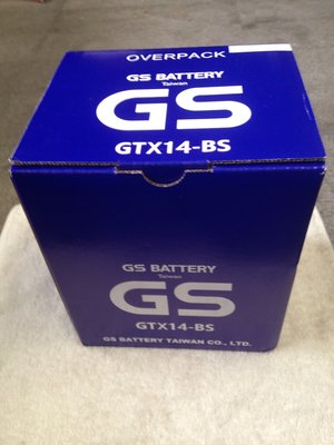 部長電池  GS  GTX14-BS 賓士實績照 A-180. E級. VOLVO 副電池.