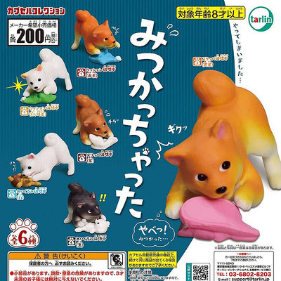 Hi 盛世百貨 現貨全6種日本正版扭蛋epoch搞破壞被發現的柴犬趣味狗狗擺件玩具