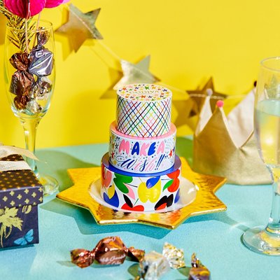 ArielWish日本GODIVA限量版夢幻三層生日蛋糕巧克力禮盒珠寶盒結婚蛋糕婚禮小物擺飾DIY客制化裝飾貼-最後一個