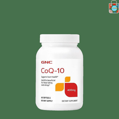 美國 GNC 輔 酶Q10 COQ10 coenzy me 400mg60粒