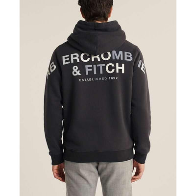 新品 Abercrombie &amp; Fitch 2021年新款秋冬季AF運動衛衣男裝加厚加絨潮上衣男士大碼外套- 可開發票