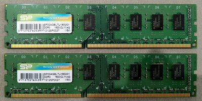 記憶體 廣穎 DDR3-1600/4G/雙通道兩條一起賣共8G