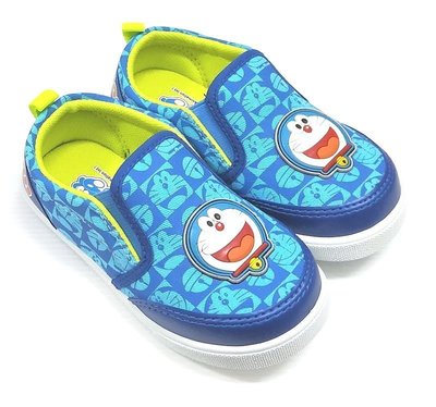 【菲瑪】哆啦A夢 卡通軟式帆布鞋 藍DMKC50906