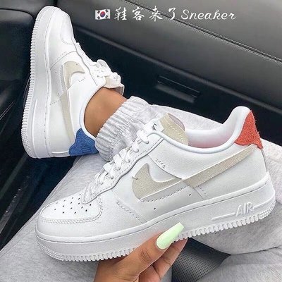 Nike Air Force 1 Inside Out 男鞋 女鞋 紅藍鴛鴦 斷鉤898889-103