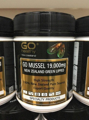 Go healthy 綠唇貽貝 青口淡菜 300粒 高之源 go mussel 大罐 整年份 正品 優惠價