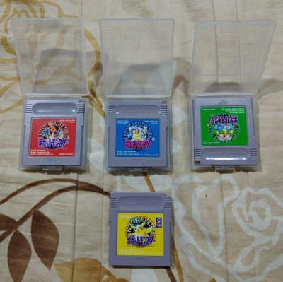GB GAMEBOY 神奇寶貝 寶可夢 黃版+藍版+紅版+綠版 日本原裝 GBA可用 精靈寶可夢 (編號B)