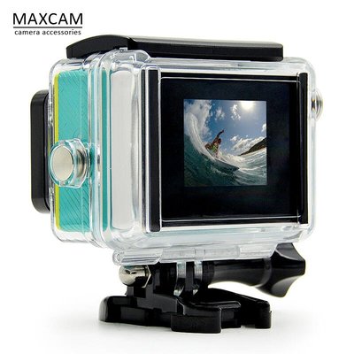 眾誠優品 MAXCAM 適用小蟻運動相機 LCD屏幕 背插式顯示屏防水殼 小蟻配件ZC657