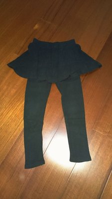 韓國製女童黑色棉質褲裙