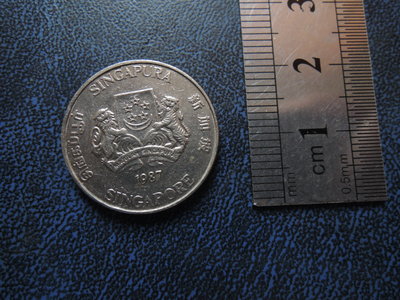 【寶家】SINGAPORE新加坡 1987年20C 絕版錢幣 直徑21mm[品項如圖]@579