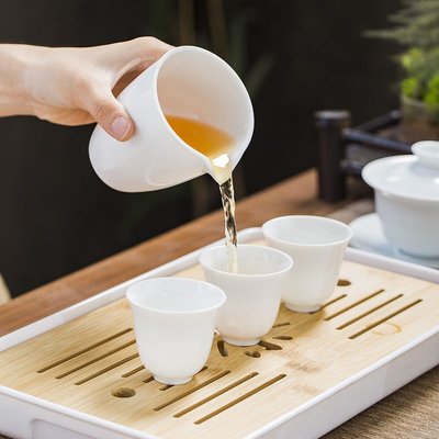 茶具廠家白瓷功夫茶具整套蓋功夫茶具簡約家用茶盤