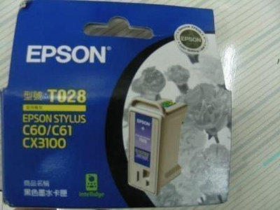☆呈運☆庫存品 EPSON T028 原廠黑色墨水匣 C60 / C61 / CX3100