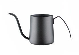 【米拉羅咖啡】微瑕品超低特價@寶馬350ml掛耳式手沖壺(黑色) 正18/8不鏽鋼SUS304細口壺