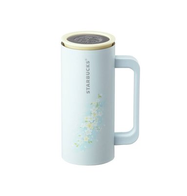【現貨】韓國星巴克 2019春天黃綠色金鐘花＆花園系列--Newton小玫瑰不鏽鋼隨行杯355ml