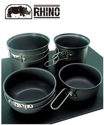【玉山登山社】犀牛Rhino K-2 雙人鋁合金套鍋