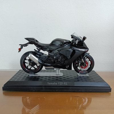 全新盒装現貨~1:12~山葉 YAMAHA YZF-R1 黑色  模型車 玩具 兒童 收藏 重機 摩托車 交通模型