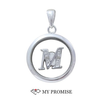 【My Promise】 個性珠寶 / M 字母吊墜 P12840M
