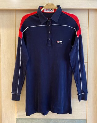 日本購入帶回 正品 FILA 斐樂 運動品牌 長袖運動polo衫(女)
