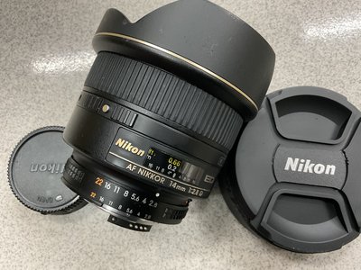 [保固一年] [ 高雄明豐] NIKON AF 14mm F2.8 D ED 超廣角 定焦 自動對焦 便宜賣[B268]