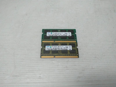 608 [大鋼牙二手3C]筆電記憶體 三星 DDR3-1333/4G/雙通道 ( 一元起標 得標=2支)